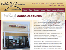 Tablet Screenshot of cobbscleaners.com